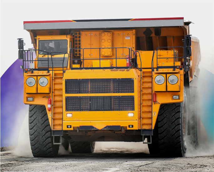 Big yellow dump truck