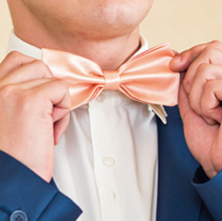 Man with pink bowtie