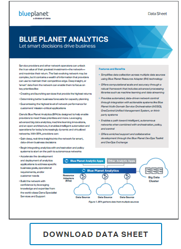 Blue Planet Analytics data sheet preview promo