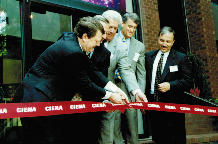 Ciena ribbon cutting