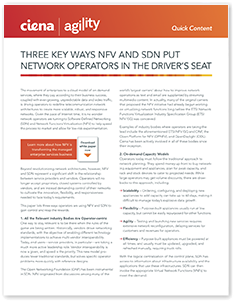 Three key ways NFV and SDN put network operators in the driver's seat infobrief