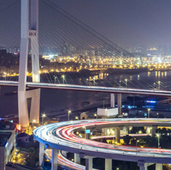 Highway at night