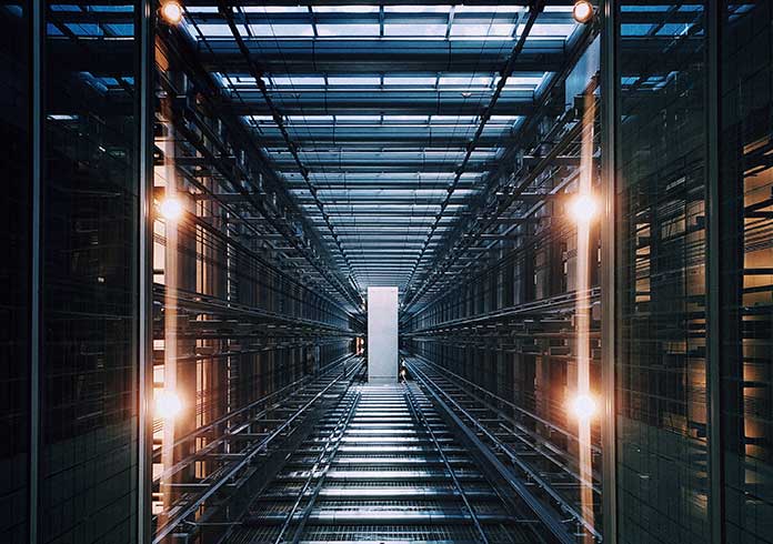 Image of a cloud server room