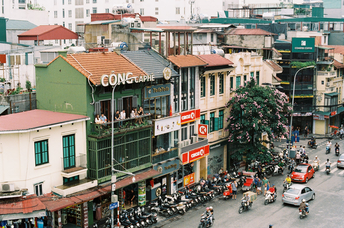 Street in Hanoi Vietnam.  Photo by Vy Nguyen