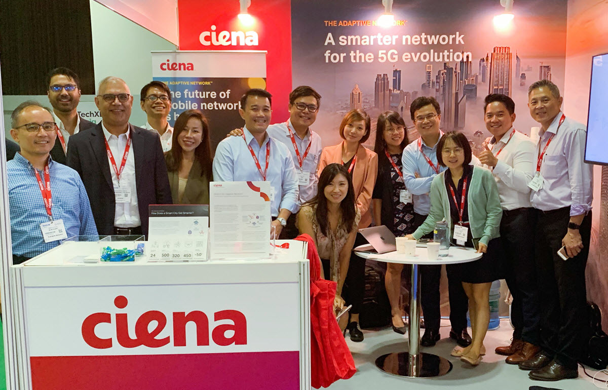 The Ciena team at 5G Asia in Singapore