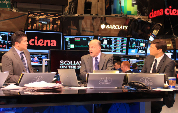 Jim Cramer and the CNBC team discussed Ciena during the opening bell.