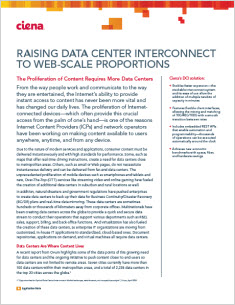 Raising Data Center Interconnect to web-scale proportions Application Note thumbnail