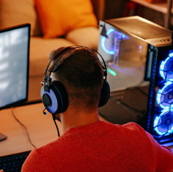 Man gaming