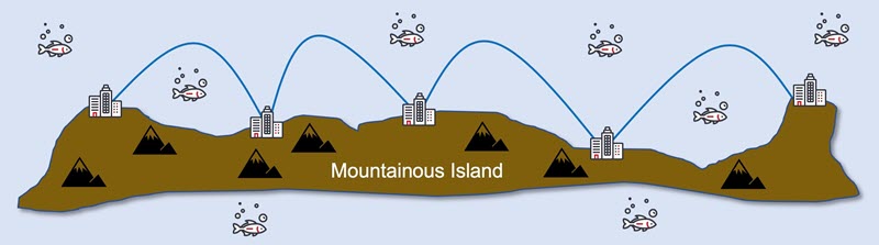 Mountainous Island illustration