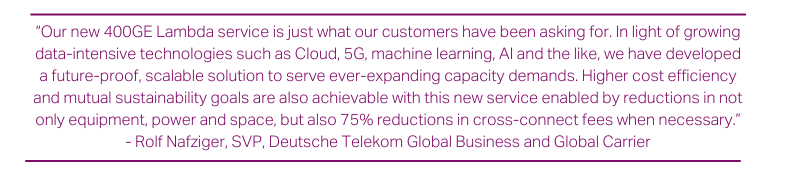 Quote from Deutsche Telekom Global Business and Global Carrier