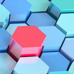 Colorful hexagons