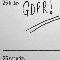 GDPR marked on calendar