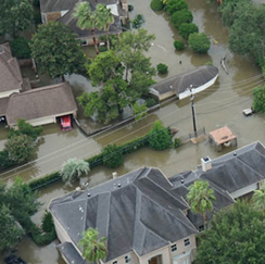 Ciena cares: flood image from above