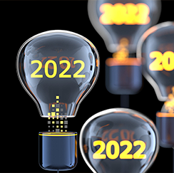Lightbulbs with illuminated 2022