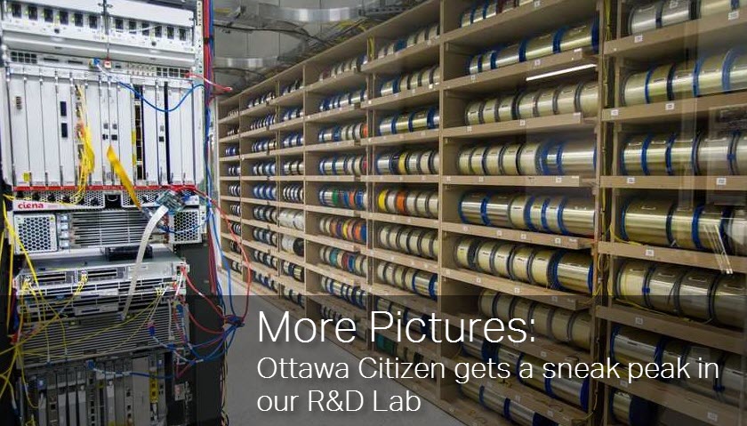 Ottawa Citizen gets a sneak peak in Ciena R&D lab