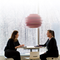 Women sitting at a table