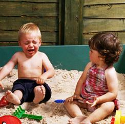 Children playing in sandbox