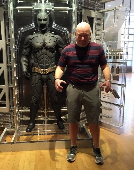 Kevin Sheehan and batman suit