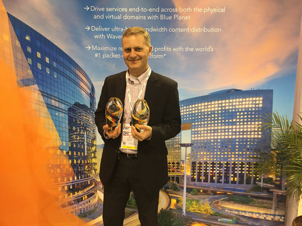 Fady Masoud displays Lightwave awards