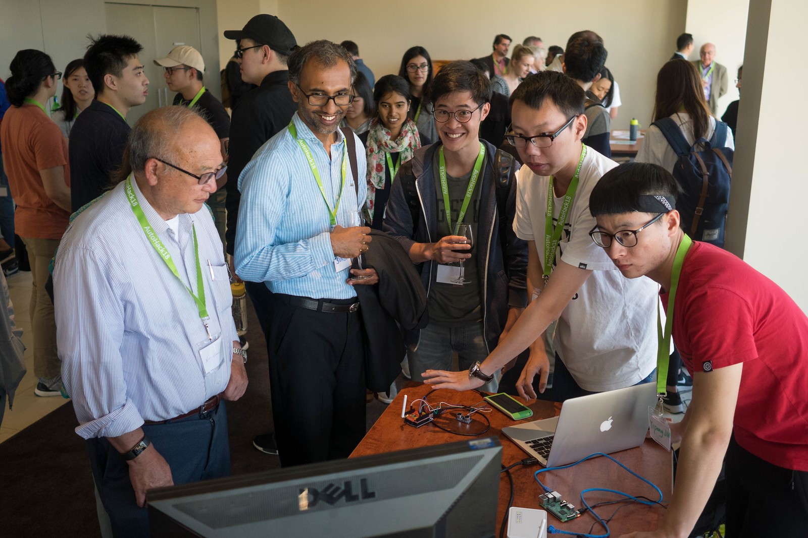 Finalists had the opportunity to show off their ideas at a booth prior to the judging