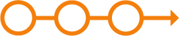 Orange circle with arrows