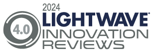 logo for the 2024 lightwave innovation reviews award