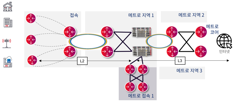 L3_L2 multi_service PE Large Metro with the WaveRouter Family