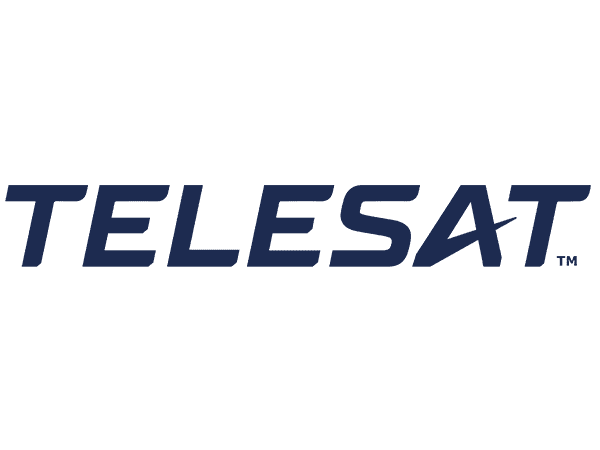the logo for the company Telesat