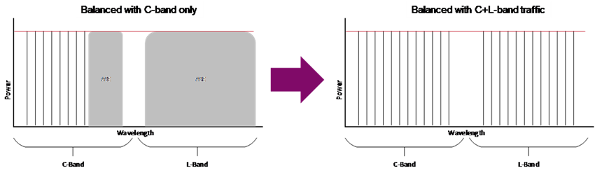 Figure: C&L-band optimized solution with ASE loading for optimal performance and capacity