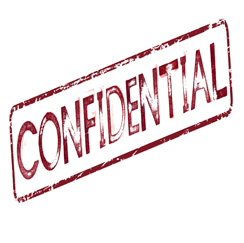 Confidential stamp