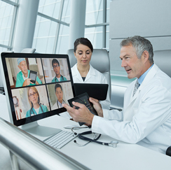 Doctor video conference