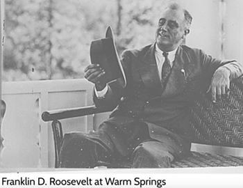 Franklin D Roosevelt at Warm Springs_Source National Archives and Records Administration