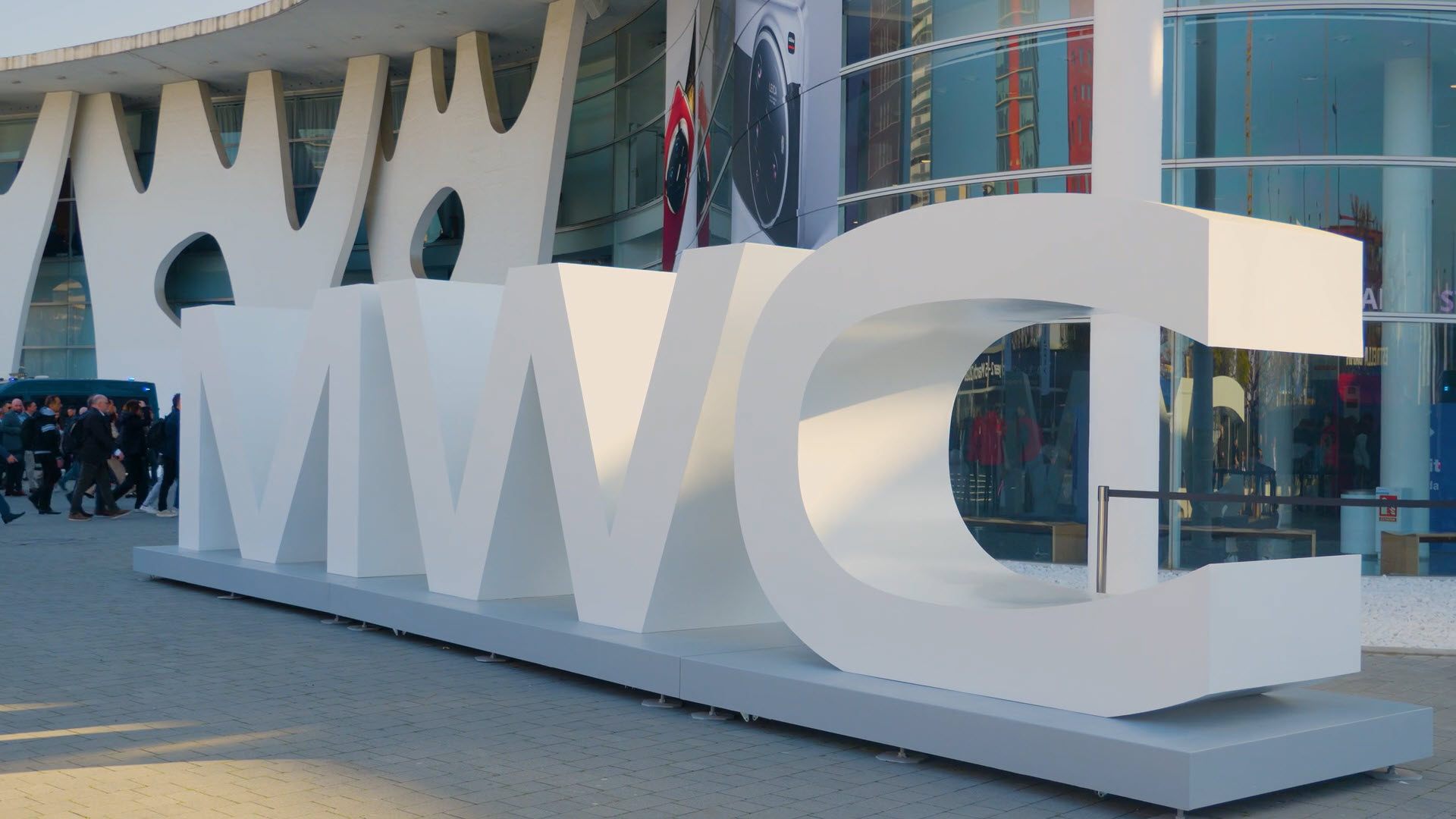 MWC letters outside of a building