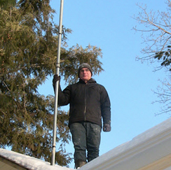 Al Lounsbury with cell tower