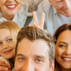 Group picture with bunny ears