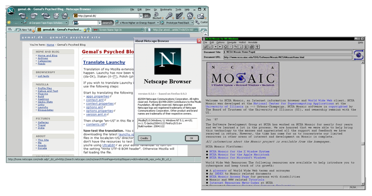 Web 1.0: Netscape and Mosaic