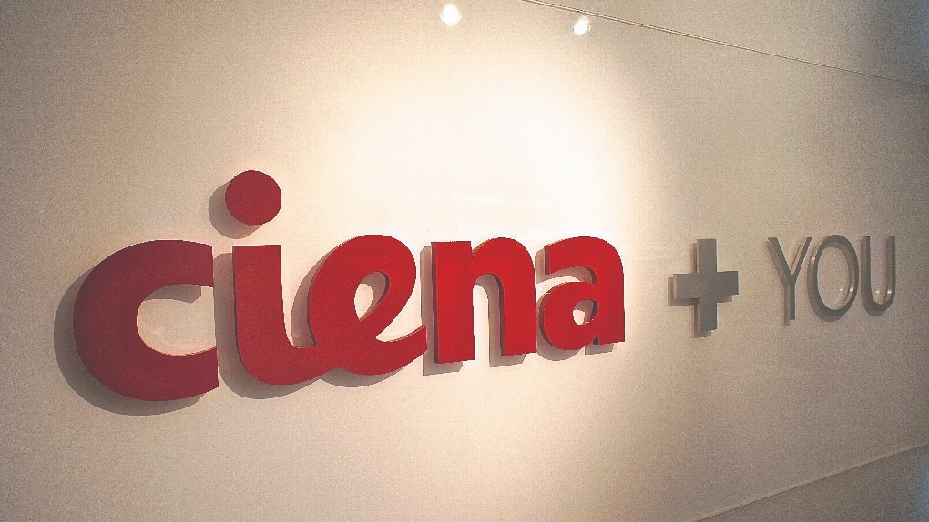 Ciena + You on the wall in the Executive Briefing Center