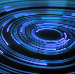 Spinning light illustration