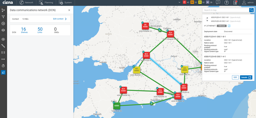 Screenshot of MCP DCN Visualization app