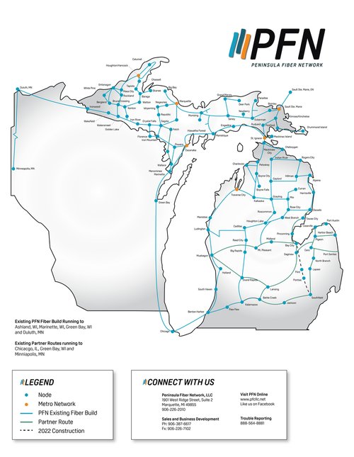 a map showing of part of Wisconsin, Illinois and Minnesota