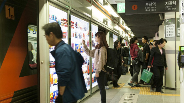 Korea virtual grocery store
