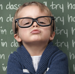 Kid with glasses image