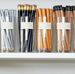 Jars of pens/pencils