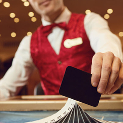Hotel card dealer