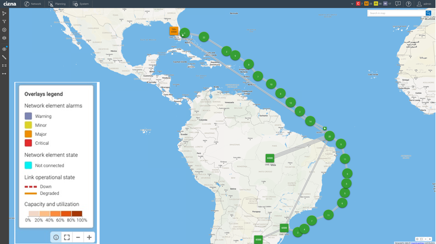 Screenshot of Network Utilization app