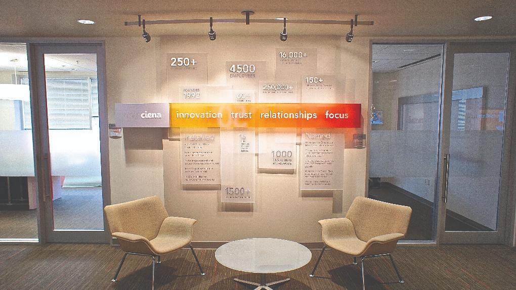 Seating area in the Executive Briefing Center
