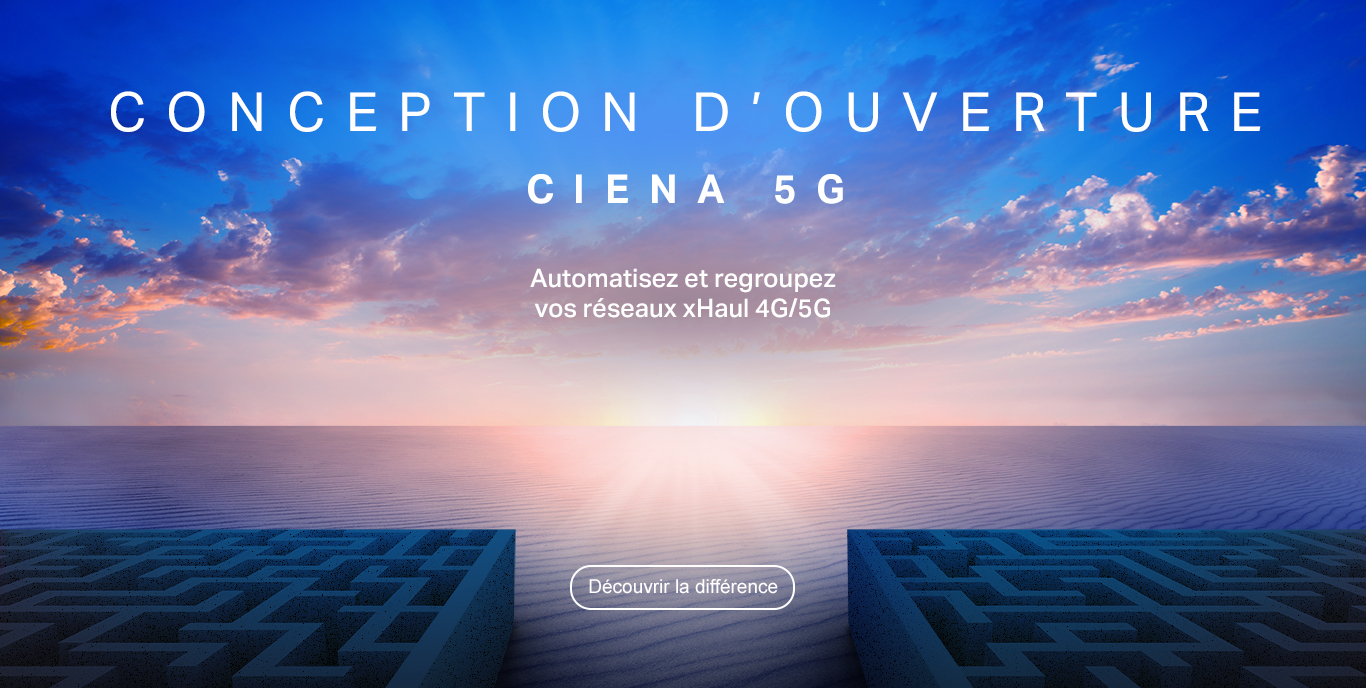 French translation for the Ciena 5G homepage brand canvas