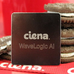 Ciena WaveLogic Ai with oreo cookies