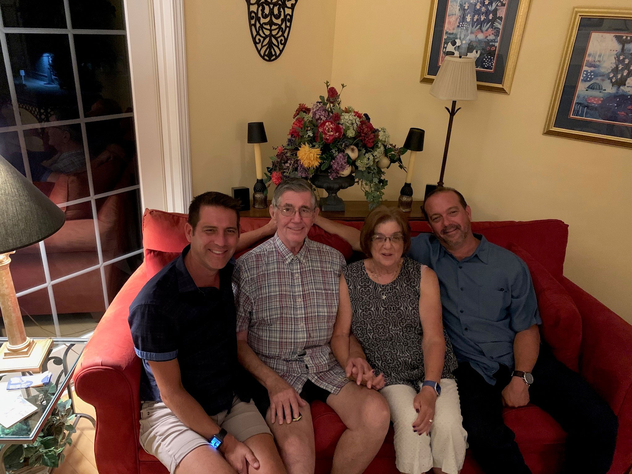Rick, his brother and their proud parents