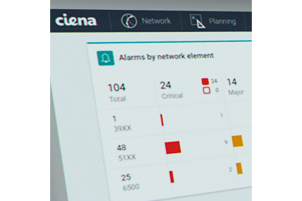 Screenshot image of Multi-layer network control interface